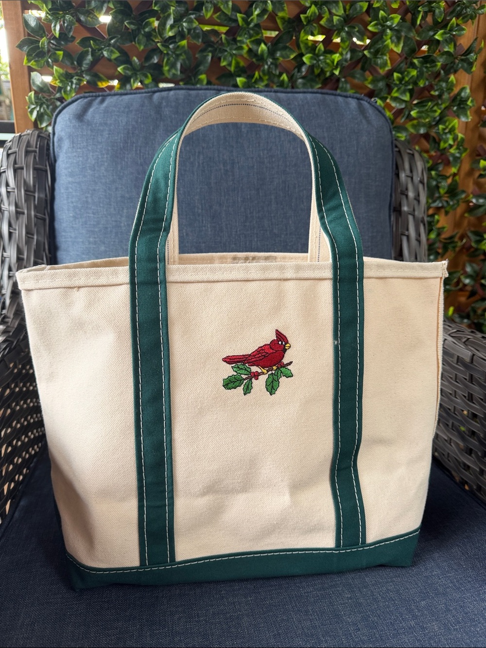 Vtg L.L. Bean Cardinal Boat & Tote